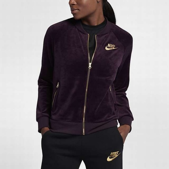 nike velour jacket